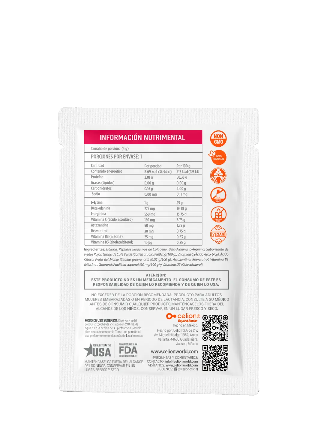 CLLRGY BUUST — sachet info nutrimental
